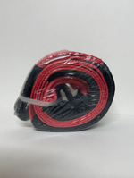 12T-3M / Трос автомобильный буксировочный, 12 тонн, длина 3 метра, ширина 70 мм, стропа, петля-петля, красный, серия - спасатель, TG (1 шт.)