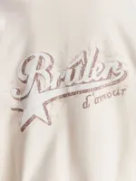 Худи Bruler d'Amour Zip Étoile avant l’aube молочное