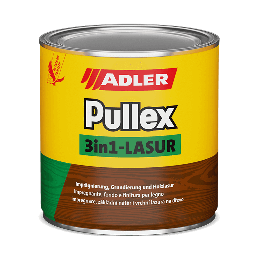 Pullex 3in1-Lasur — пропитка, грунтовка, финиш | Adler (Австрия)