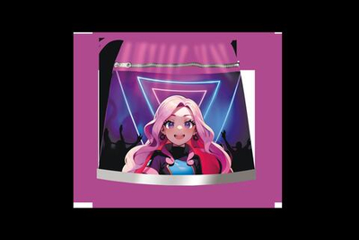 Сумка д/сменной обуви MAX, ткань, с карманом, светоотражающая полоса "Super girl " (Пчелка)