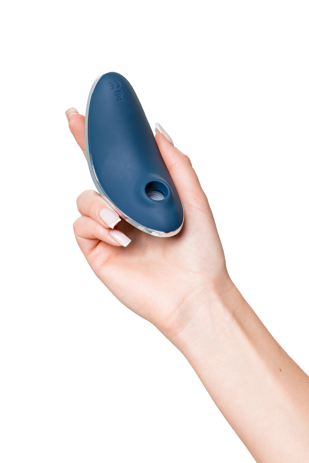 Вакуум-волновой бесконтактный стимулятор клитора Satisfyer Vulva Lover 1, силикон, синий