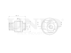 Сайлентблок заднего дифференциала UNIO RMP-20230