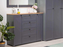 Остин Комод 16.221 Серый графит/Дуб Вотан