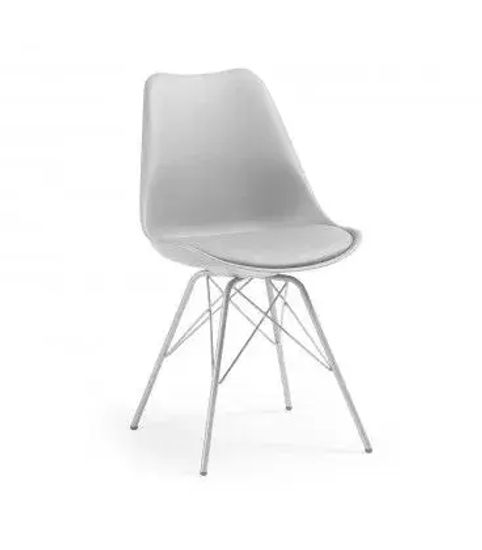 Стул Lars серый с металлическими ножками La Forma Испания 