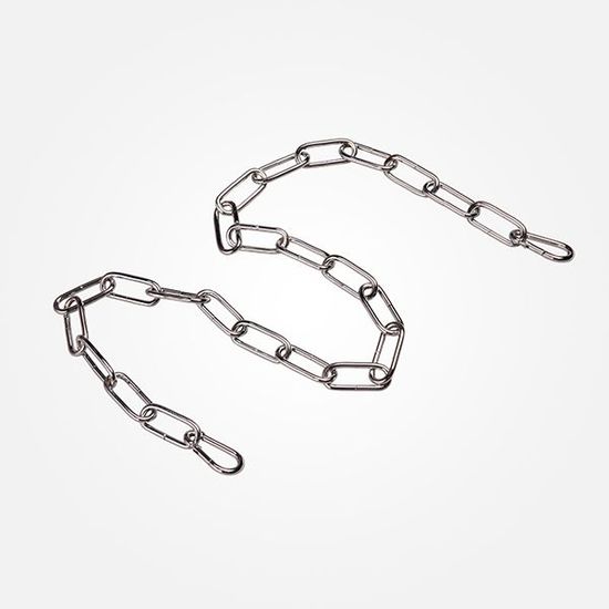 10300 / запчасти /   цепь длиной 1 метр с  2 карабинами хром, арт. 73023