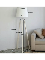 Торшер напольный с абажуром в гостиную современный