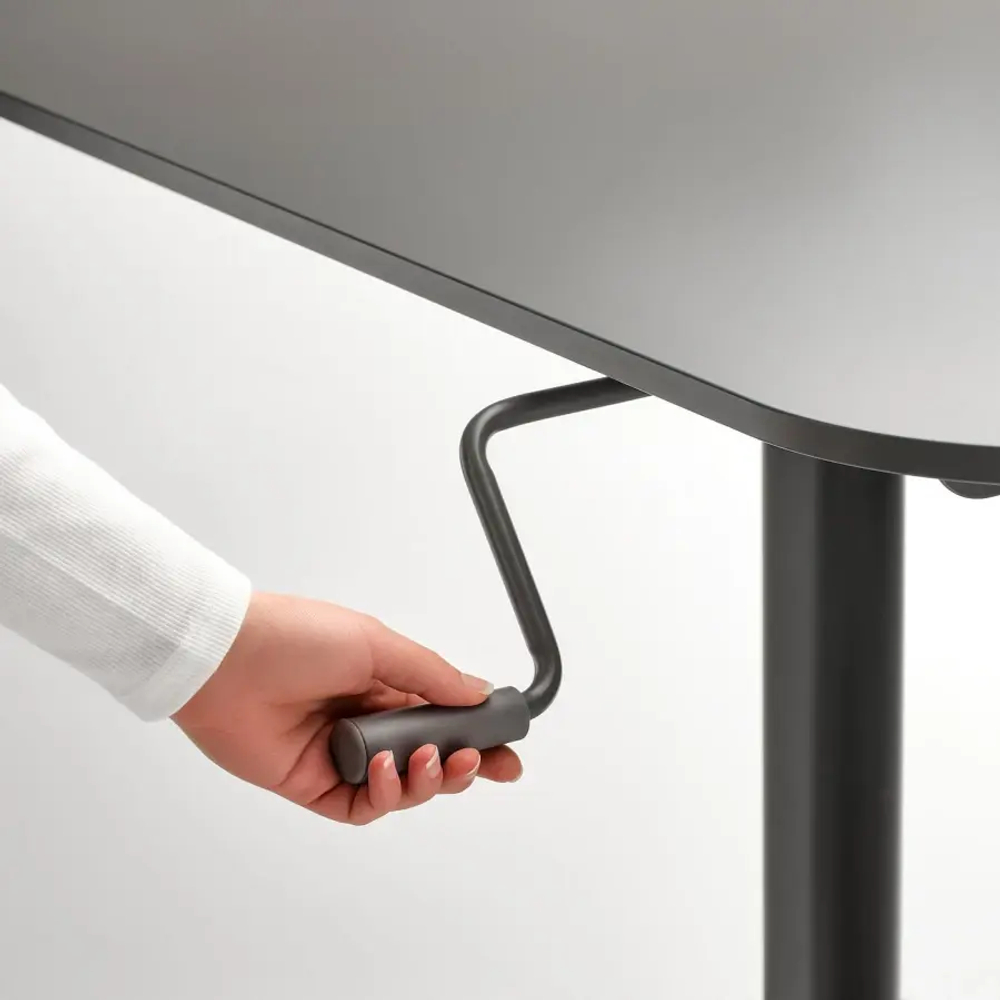Стол для работы сидя/стоя регулируемый - SEGRARE IKEA/ ИКЕА, 110х60х75/125 см, черный