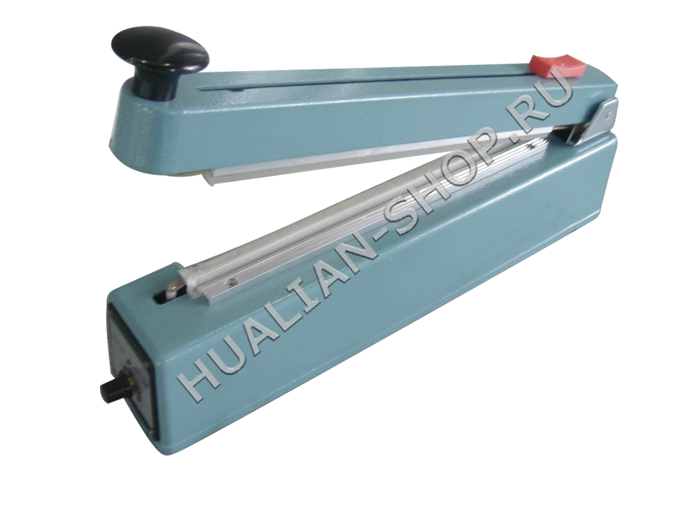 Ручной запайщик пакетов с центральной обрезкой.