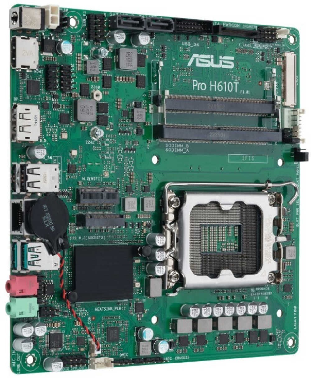Материнская плата mini-ITX ASUS PRO H610T-CSM