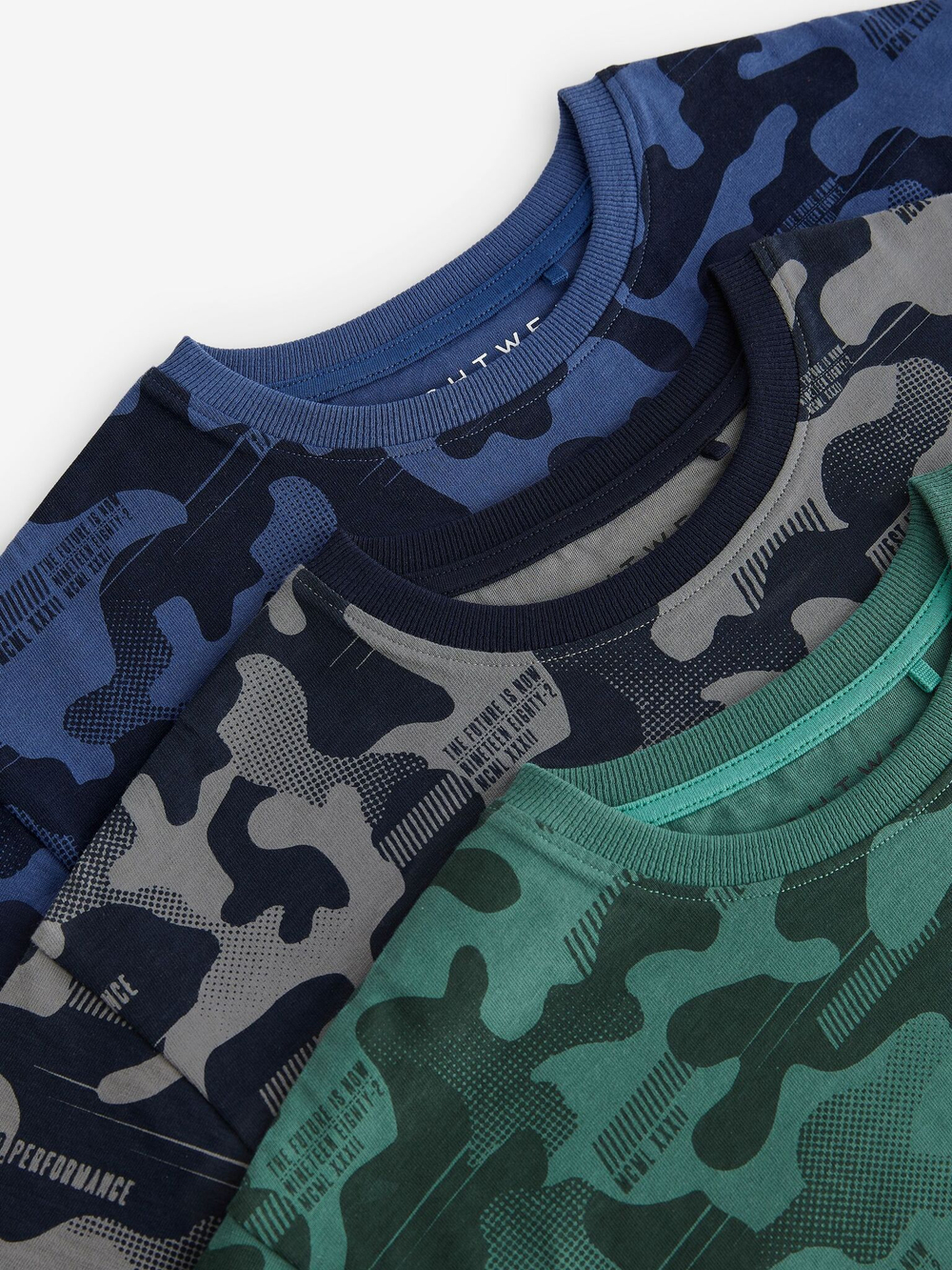 Пижама для мальчика Next Q66-653, 3 шт., Синий, Зеленый, Серый