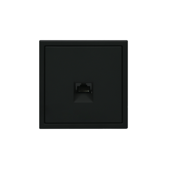 Розетка компьютерная ArtGallery RJ45 кат.5E механизм карбон SE GAL001083