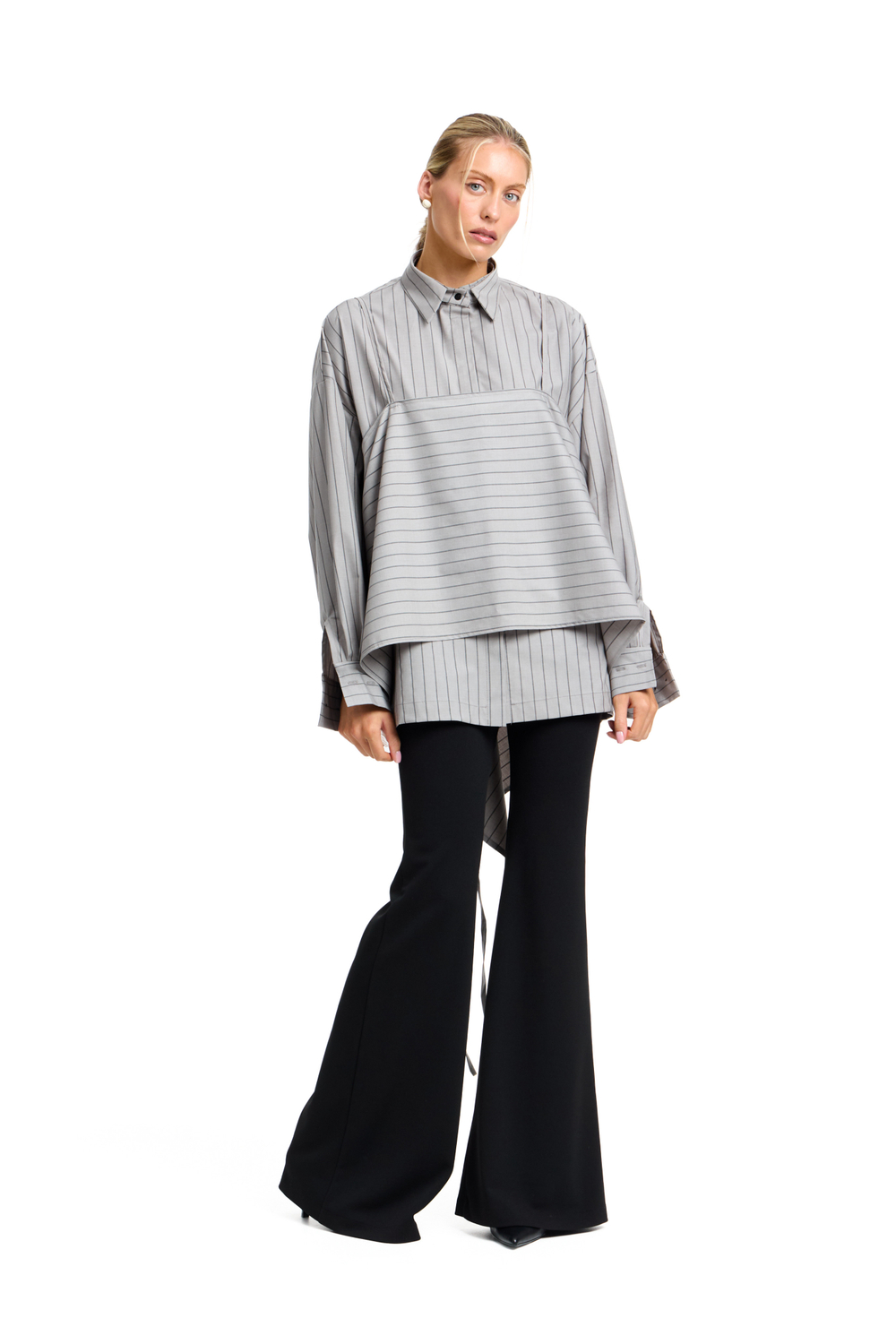 Брюки клеш Invitation black