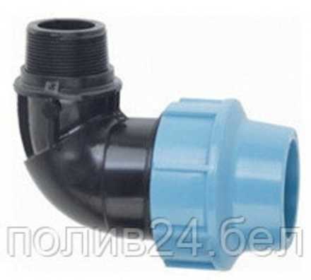 Колено для ПЭ трубы 25х1" НР