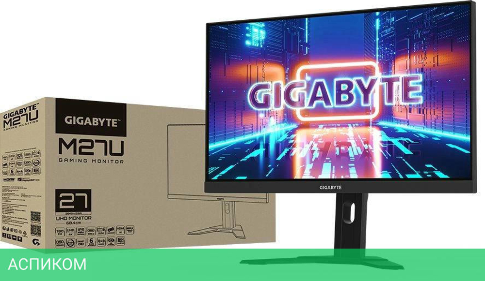 Монитор GigaByte M27U черный (9DM27U-00-1ABEK)