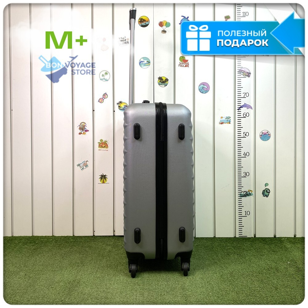 Средний чемодан L'Case Phatthaya, серебристый