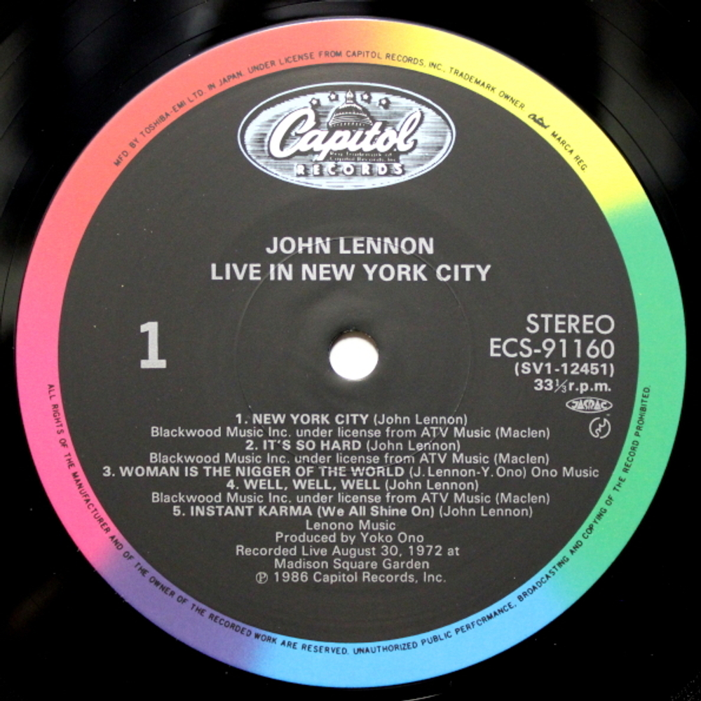 John Lennon / Live In New York City (LP)