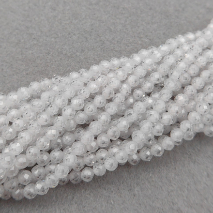 Бусины фианита, Crystal White