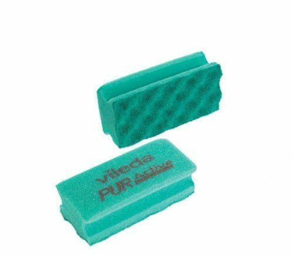 Губка профильная Vileda с системой ПурАктив поролоновая зеленая