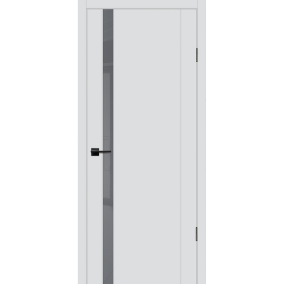 Фото межкомнатной двери экошпон Profilo Porte PSC-10 агат стекло Lacobel серый