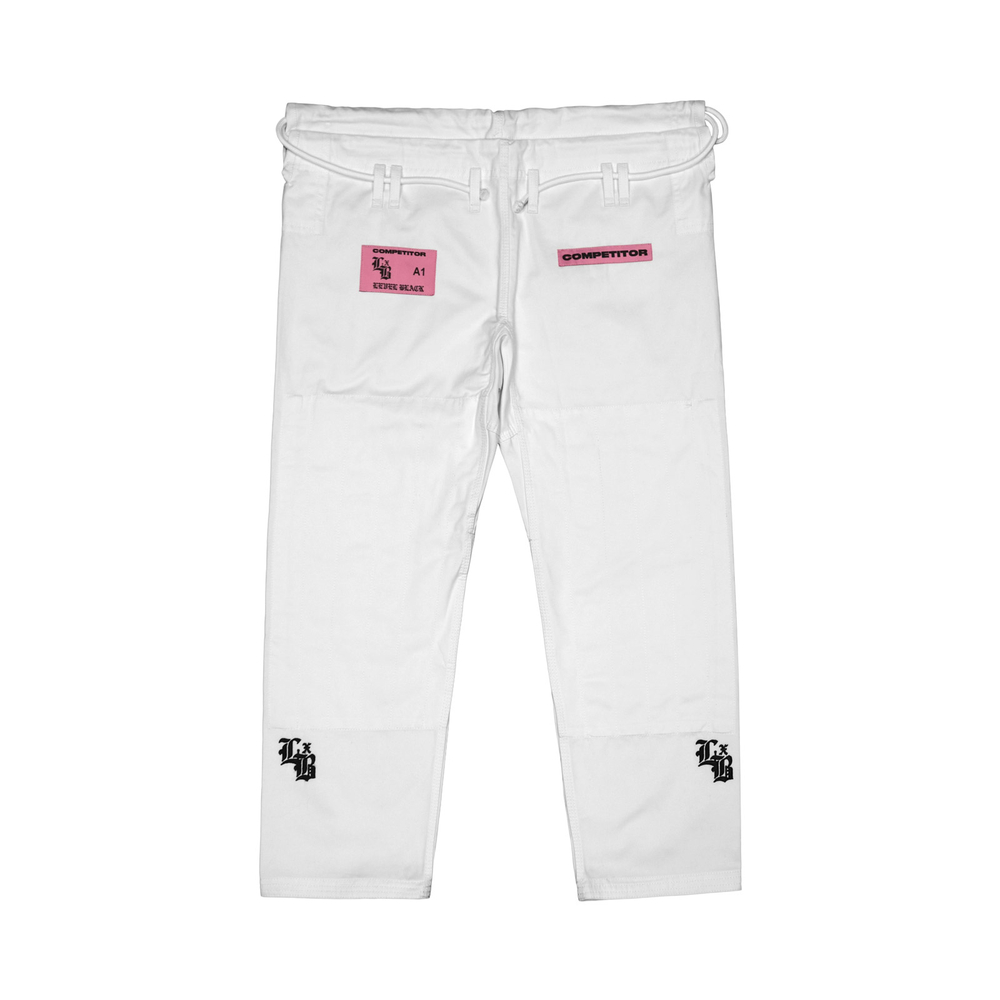 Кимоно Level x Black Pink Competitor - White