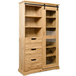 RAILWAY Шкаф с витриной (вар. V2)