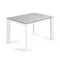 Стол Atta 120 (180)x80 керамика Hydra Lead ножки белые