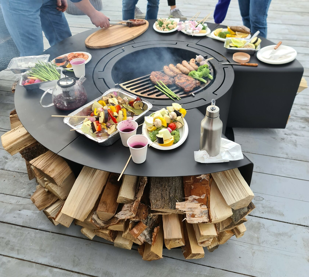 Дровяной гриль-стол Elbrus Grill Альпы 1300, 3мм