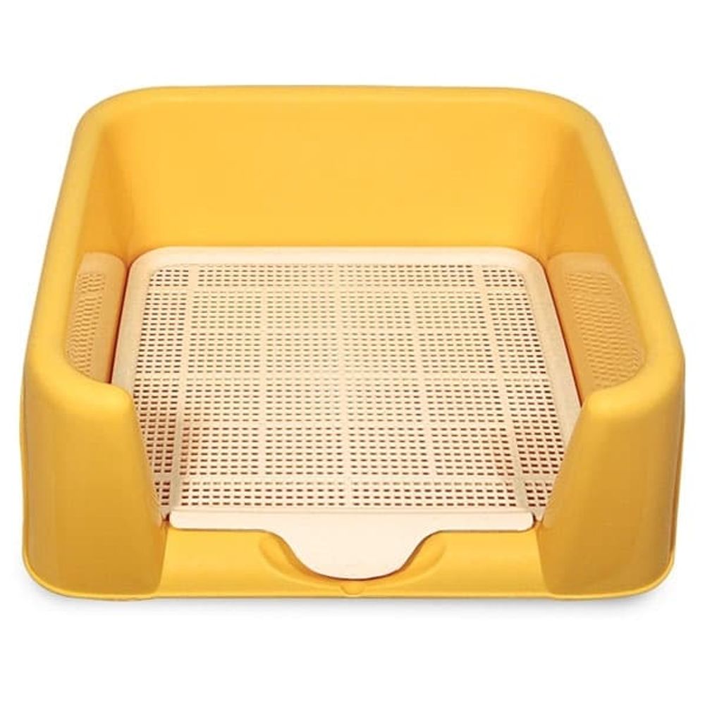 Туалет (Triol) P587 маленький с сеткой (42*42*15) для собак цвета в ассортименте