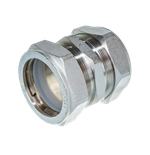 НИКЕЛЬ Муфта для гоф. трубы 32х25 VER-PRO (60/2шт)