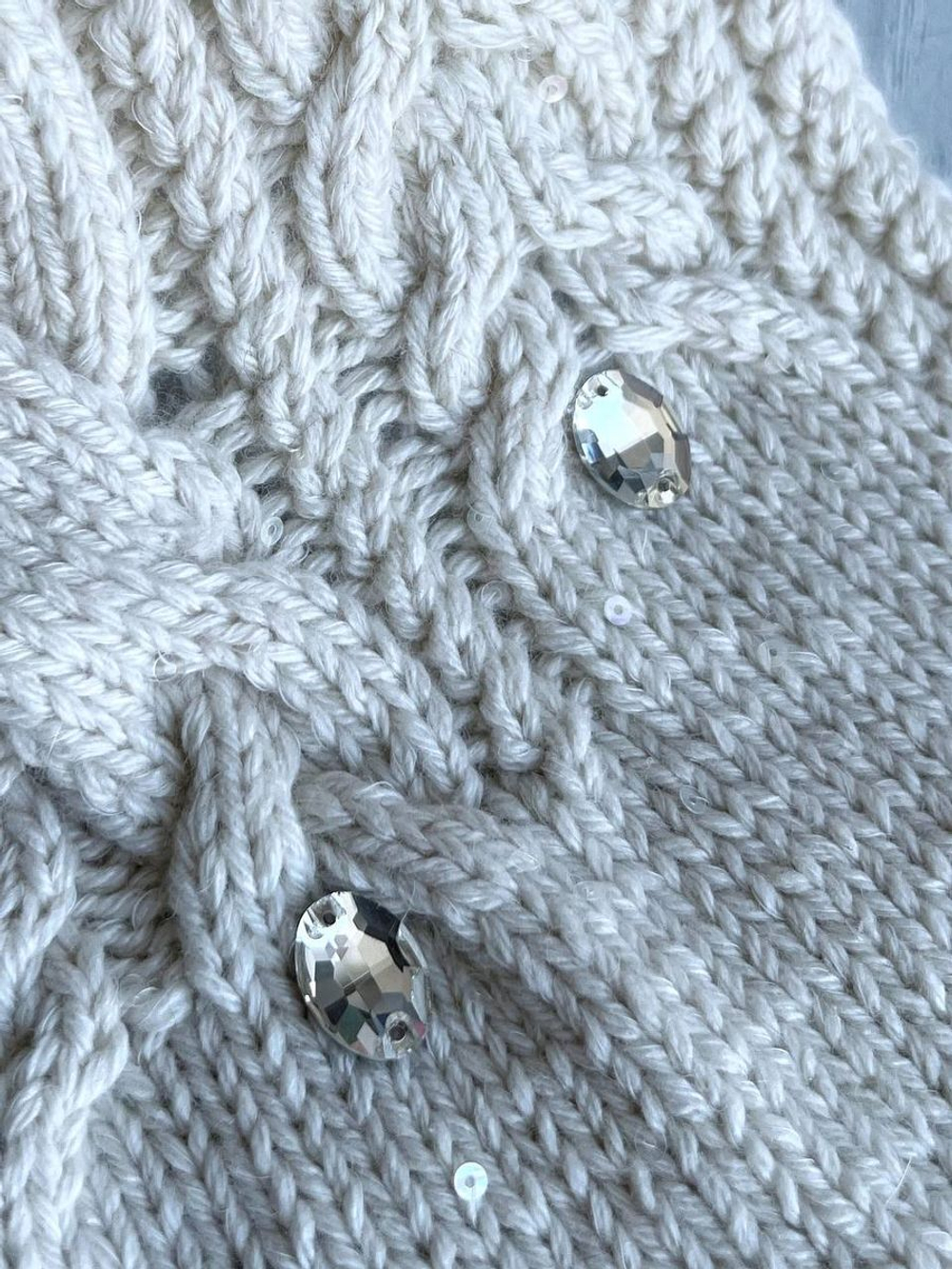 Стразы Капля пришивной для рукоделия 11х18мм 4 шт