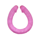 Baile двухсторонний фаллоимитатор 48,5 см – розовый, ребристый для пар и соло