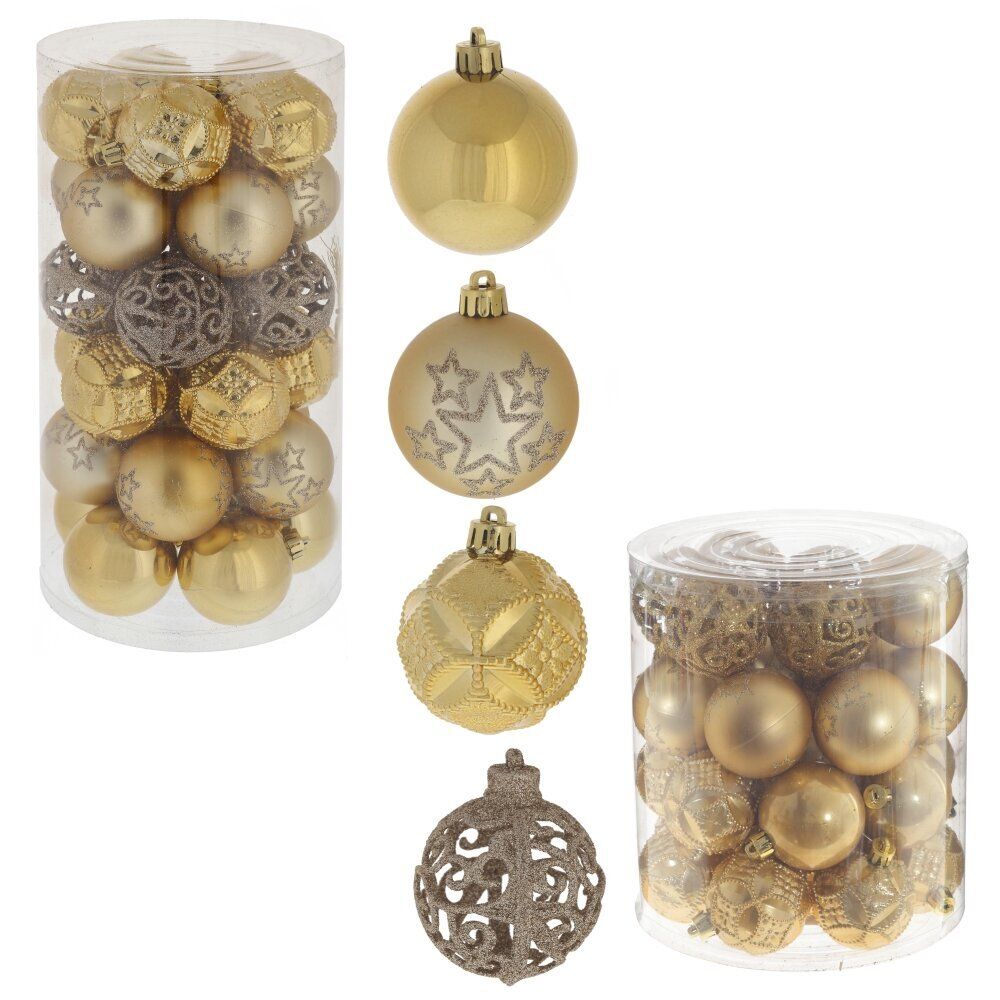 GAEM Набор из 30шт Украшение новогоднее Шар "Карнавал красок", D 6 см, L16 W16 H31 см