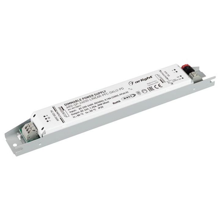 Блок питания Arlight ARV-SP-24030-Linear-PFC-Dali2-PD 24V 30W IP20 1,25A 031106(1)
