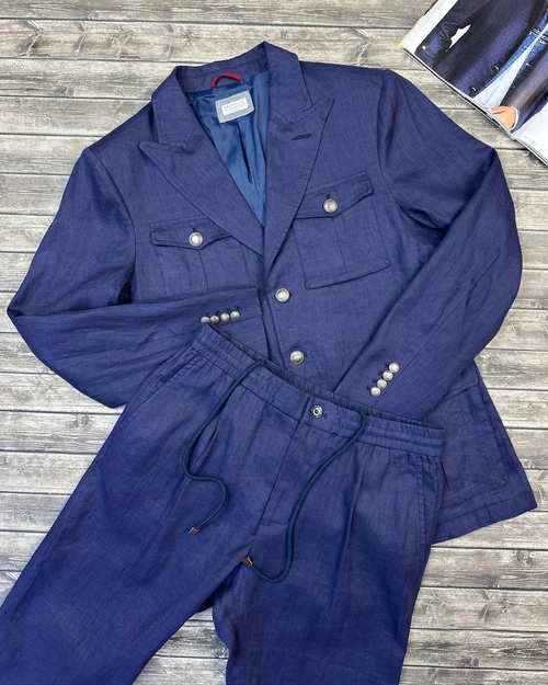 Льняной костюм Brunello Cucinelli