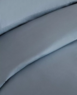 ZARA HOME (200 НИТЕЙ) НАТЯЖНАЯ ПРОСТЫНЯ ИЗ ХЛОПКА ПЕРКАЛЬ, СИНИЙ