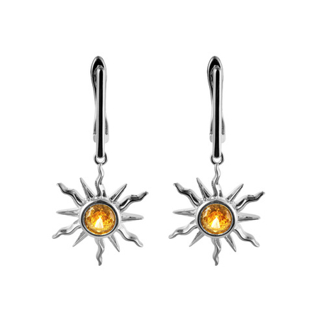 Серьги "Настоящее Солнце" silver