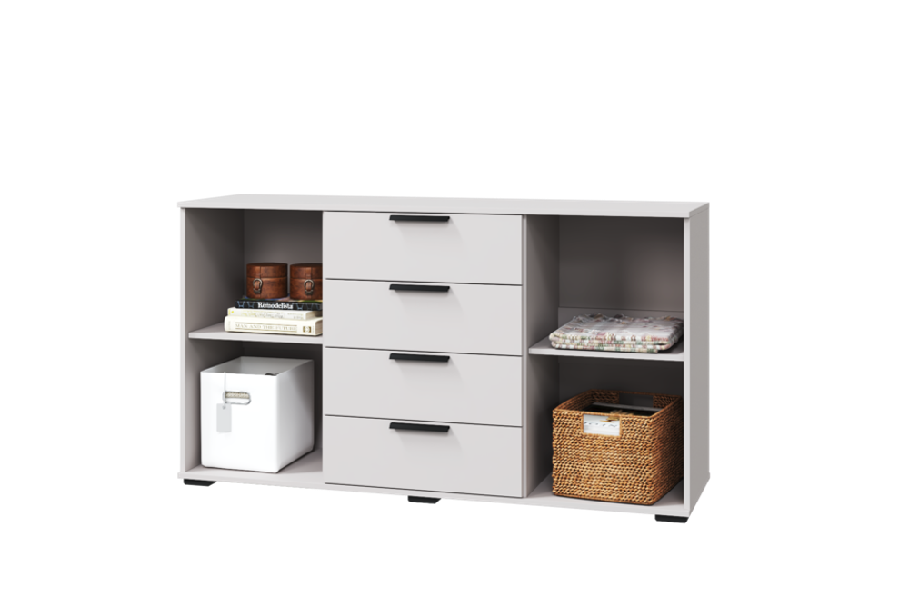 Наоми Комод с 2 дверцами и 4 ящика