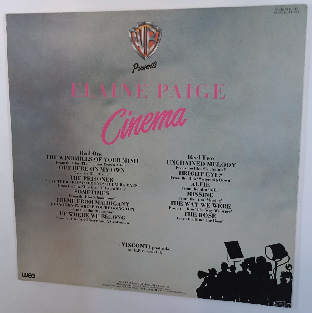 Elaine Paige Cinema (EU 1984)