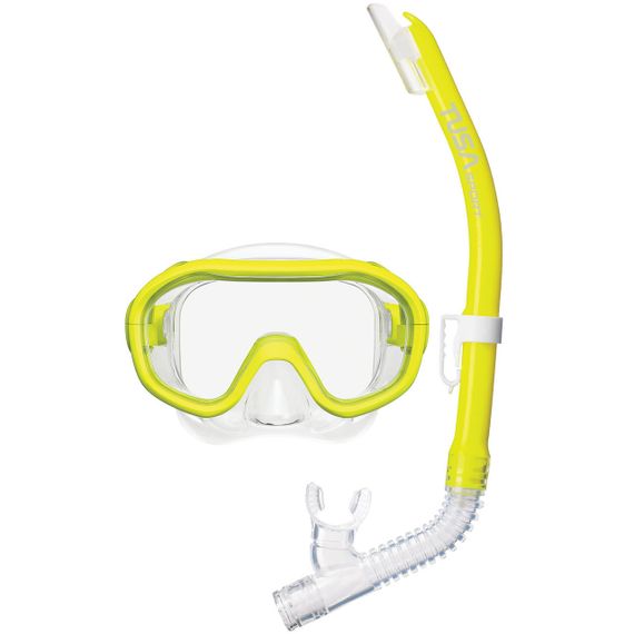 Набор детский маска+трубка в сумке TUSA Sport UCR-3325P прозрачный/желтый