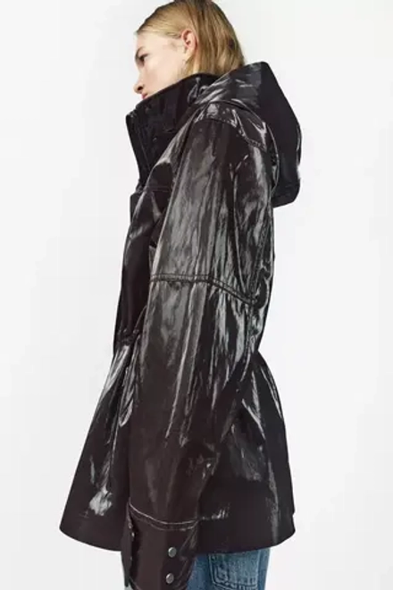 ZARA ПАРКА С ВЫСОКИМ ВОРОТНИКОМ — ZW, КОРИЧНЕВЫЙ