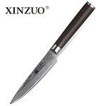 Кухонный нож Xinzuo B1H Utility нож 5 дюймов клинок 67 Layers Damascus рукоять дерево pakka, длина лезвия 13,2 см