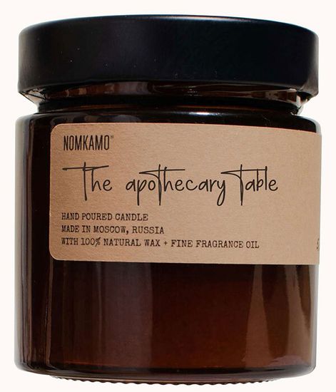 THE APOTHECARY TABLE свеча в янтарной банке, Nomkamo