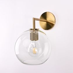 Бра Rh Utilitaire Globe Shade Single Sconce Brass By Imperiumloft