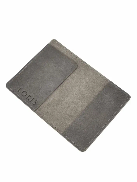 обложка на паспорт серый