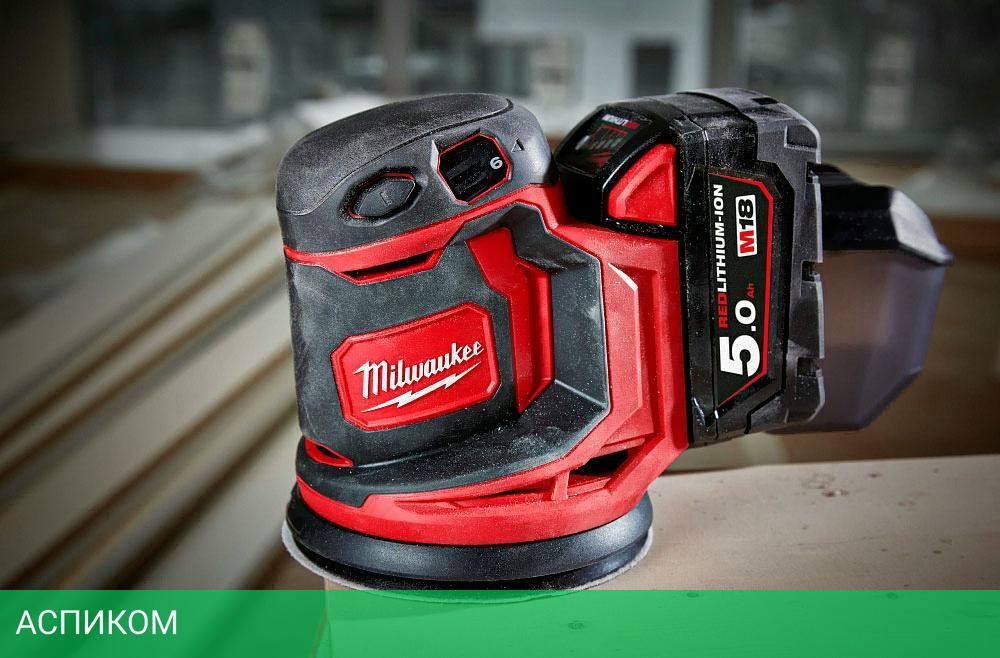 Эксцентриковая шлифмашина Milwaukee M18 BOS125-502B (4933464229)