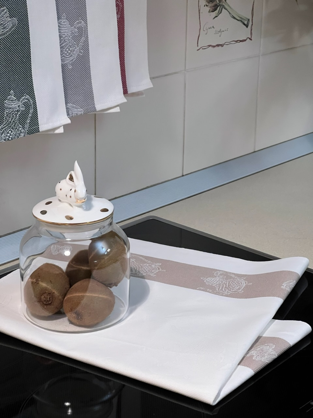 Набор кухонных полотенец 4шт Milano чайники