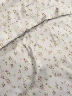 Наволочка комплект 2шт перкаль Сказка "Весенние цветы" 45х45 см на молнии