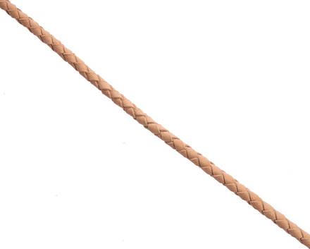 Шнурок плетеный бежевый Ø 3.5 мм, дл. 70 см