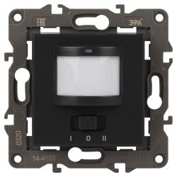 14-4103-05 ЭРА Датчик движения 2-проводной, 180-240В, 200Вт, IP20, Эра Elegance, антрацит