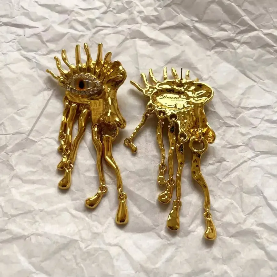 Серьги Око, Золотые